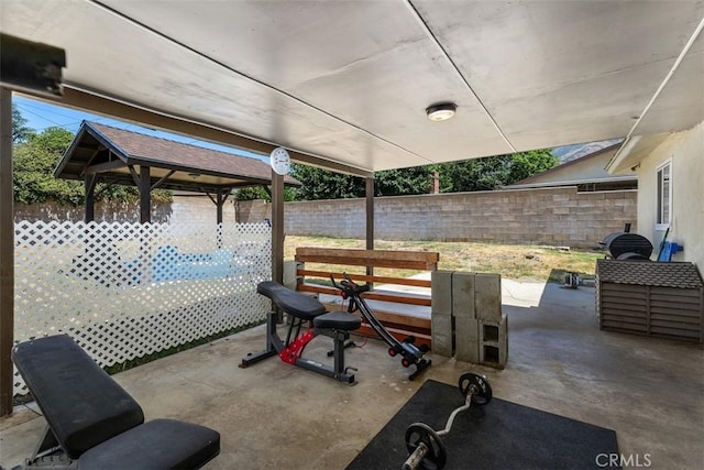 5228 N G St, San Bernardino, CA 92407 - fenced backyard with a patio