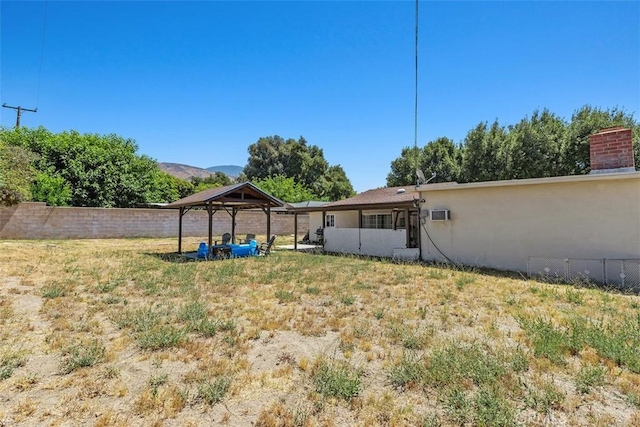 5228 N G St, San Bernardino, CA 92407 - view of yard with a gazebo and a mountain view