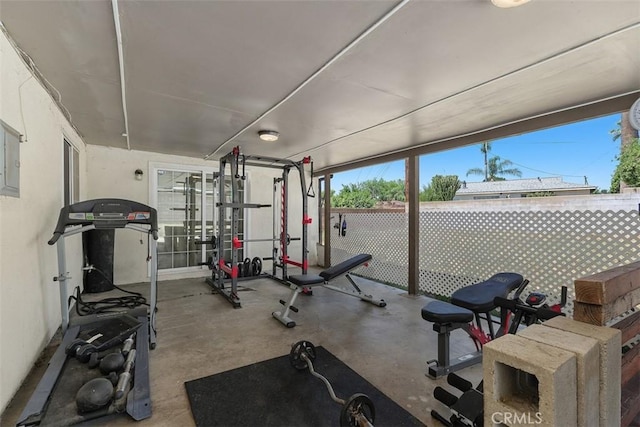 5228 N G St, San Bernardino, CA 92407 - exercise area with healthy amount of natural light
