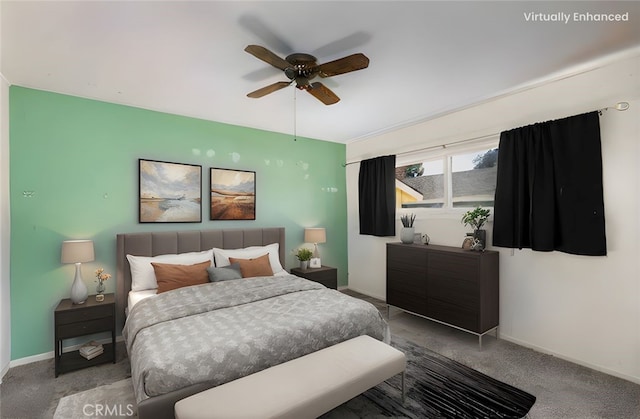473 W Roberta Ave, Fullerton, CA 92832 - carpeted bedroom with baseboards and a ceiling fan
