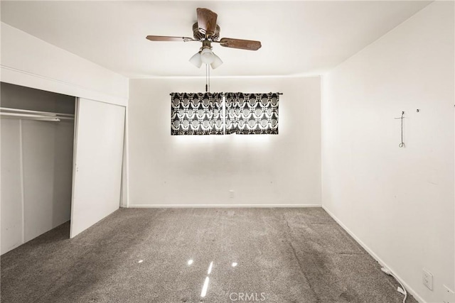 473 W Roberta Ave, Fullerton, CA 92832 - unfurnished bedroom with carpet, a closet, and a ceiling fan
