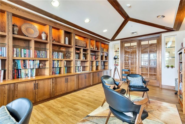 2757 Traditions, Paso Robles, CA 93446 - office area with lofted ceiling and light wood-style flooring