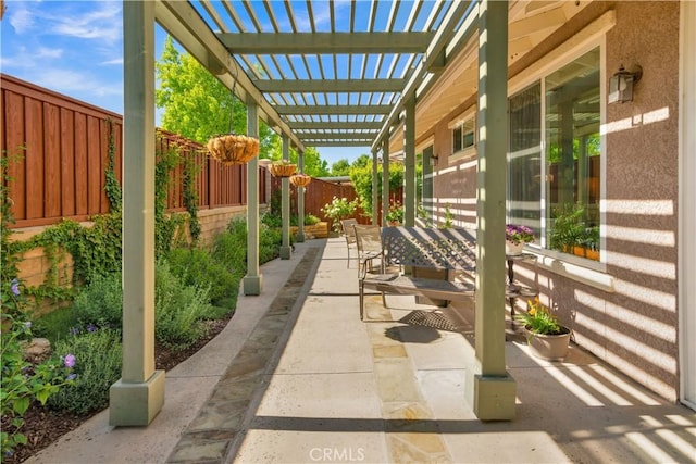 2757 Traditions, Paso Robles, CA 93446 - fenced backyard with a pergola, outdoor dining area, and a patio area