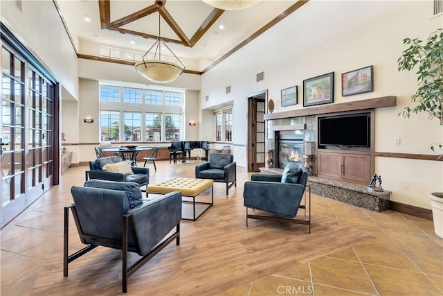 2757 Traditions, Paso Robles, CA 93446 - community lobby featuring a high ceiling and recessed lighting