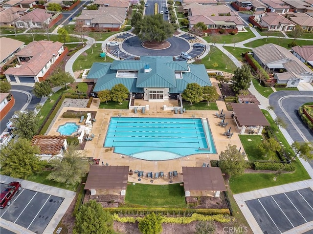 2757 Traditions, Paso Robles, CA 93446 - aerial view of residential area featuring a pool