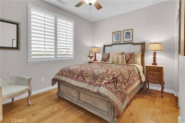 2757 Traditions, Paso Robles, CA 93446 - bedroom featuring light wood-type flooring, multiple windows, and ceiling fan