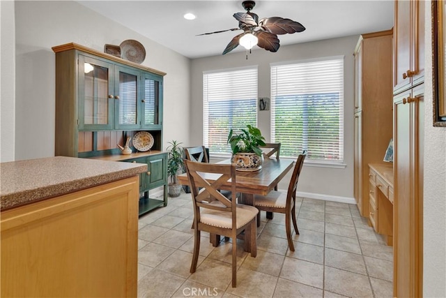 2757 Traditions, Paso Robles, CA 93446 - dining area featuring a ceiling fan and light tile patterned floors