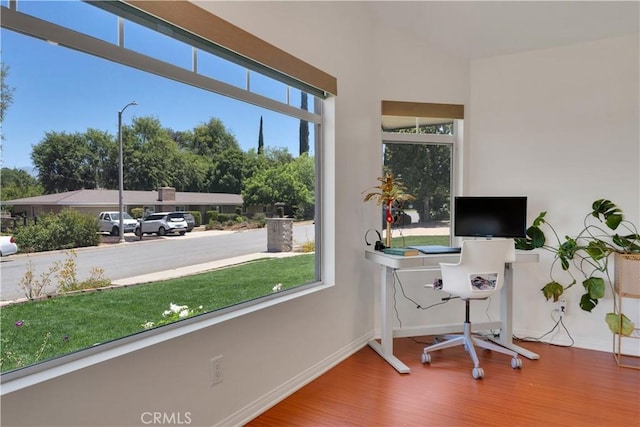 406 Eucalyptus Dr, Redlands, CA 92373 - office space featuring wood finished floors and baseboards