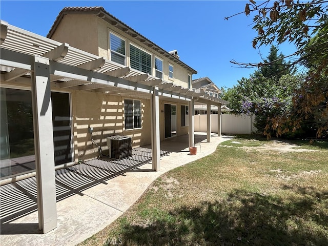 39877 Worthington Pl, Temecula, CA 92591 - back of house featuring a pergola, a patio, and stucco siding