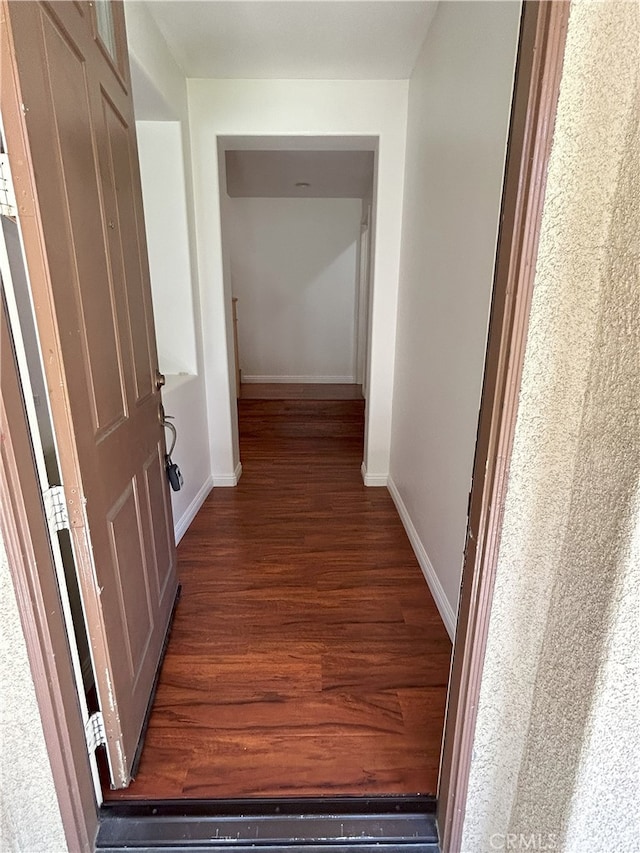 39877 Worthington Pl, Temecula, CA 92591 - hallway with wood finished floors and baseboards