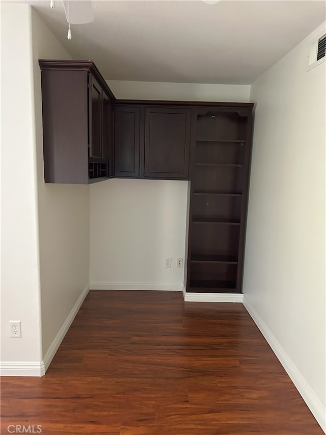 39877 Worthington Pl, Temecula, CA 92591 - unfurnished dining area with dark wood-style flooring