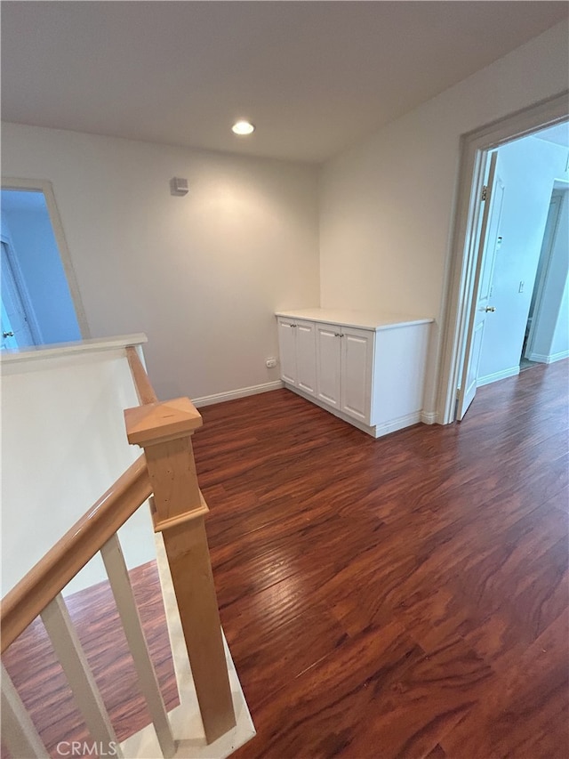 39877 Worthington Pl, Temecula, CA 92591 - empty room with dark wood-style flooring and recessed lighting