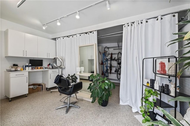 5022 E Broadway, Long Beach, CA 90803 - office space featuring rail lighting and dark aggregate flooring