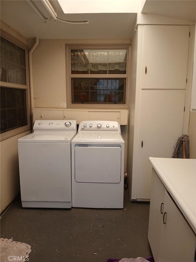 25521 17th St, San Bernardino, CA 92404 - washroom with cabinet space and independent washer and dryer
