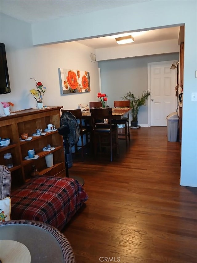 25521 17th St, San Bernardino, CA 92404 - dining area with wood finished floors