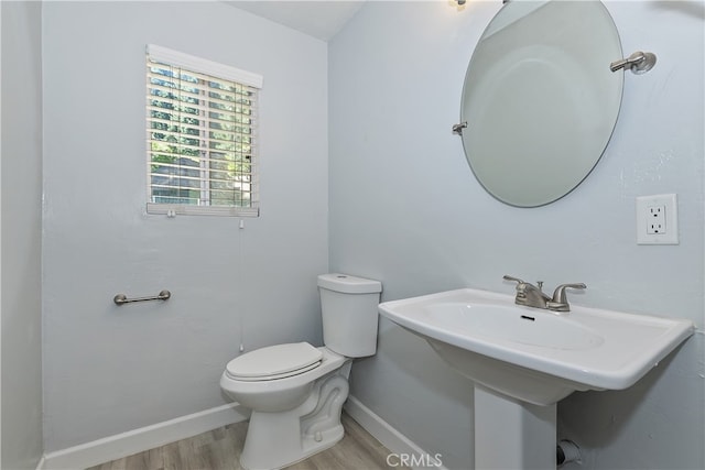 776 Lords Ln, Lake Arrowhead, CA 92352 - bathroom featuring wood finished floors and toilet