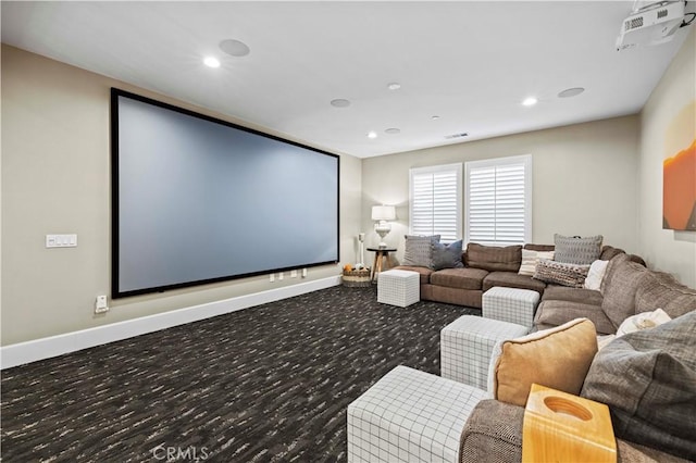 22388 Riverstream Ct, Saugus, CA 91350 - cinema room with recessed lighting and wood finished floors