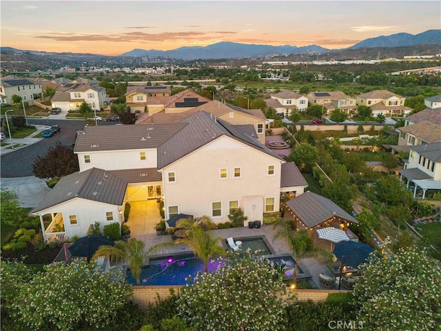 22388 Riverstream Ct, Saugus, CA 91350 - aerial view of residential area with a mountainous background