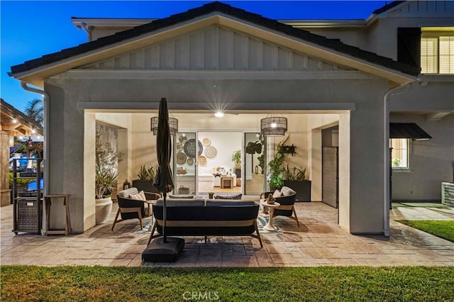 22388 Riverstream Ct, Saugus, CA 91350 - view of patio / terrace with outdoor lounge area