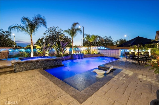 22388 Riverstream Ct, Saugus, CA 91350 - view of pool with a patio area and a pool with connected hot tub