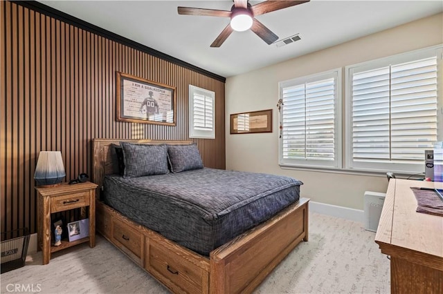 22388 Riverstream Ct, Saugus, CA 91350 - bedroom featuring baseboards and ceiling fan