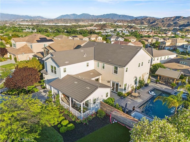 22388 Riverstream Ct, Saugus, CA 91350 - aerial view of residential area with a mountain backdrop