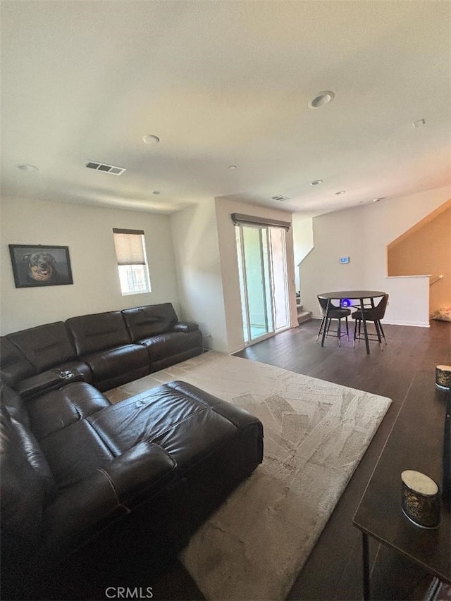 2717 Juniper Berry St, Spring Valley, CA 91977 - living area with dark wood finished floors and recessed lighting