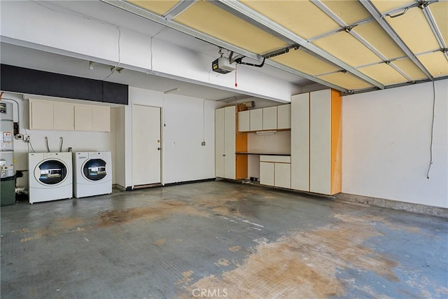 2231 Pacific Ave Unit 14, Costa Mesa, CA 92627 - garage featuring separate washer and dryer and a garage door opener