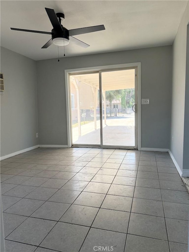 1271 N K St, San Bernardino, CA 92411 - unfurnished room featuring light tile patterned floors and ceiling fan