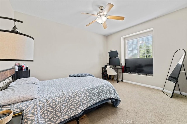 3020 Peaceful Way, Lancaster, CA 93535 - bedroom featuring carpet floors and ceiling fan