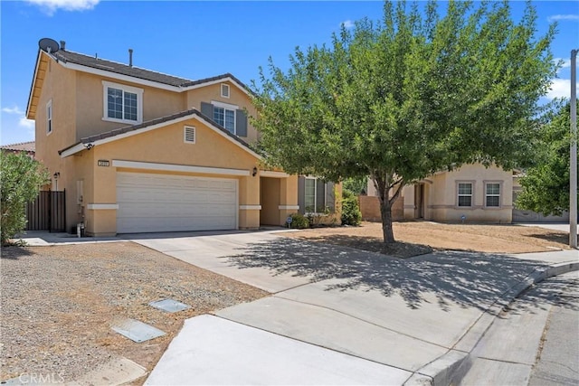 3020 Peaceful Way, Lancaster, CA 93535 - traditional home featuring stucco siding, concrete driveway, and an attached garage