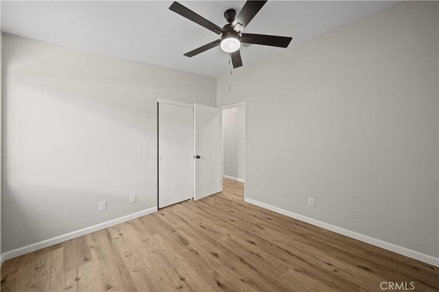 43906 Broadwater Ave, Lancaster, CA 93535 - unfurnished bedroom with wood finished floors and ceiling fan