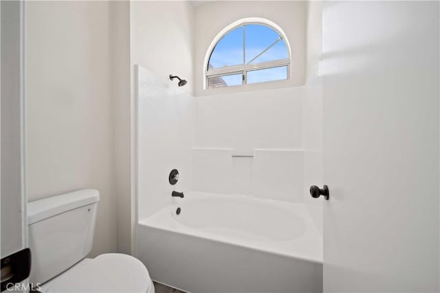 43906 Broadwater Ave, Lancaster, CA 93535 - bathroom featuring toilet and bathtub / shower combination