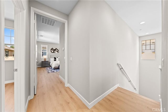 22 Lomada St, Rancho Mission Viejo, CA 92694 - hall featuring an upstairs landing, light wood finished floors, and recessed lighting
