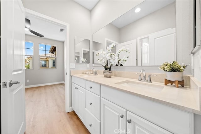 22 Lomada St, Rancho Mission Viejo, CA 92694 - full bath with double vanity and wood finished floors