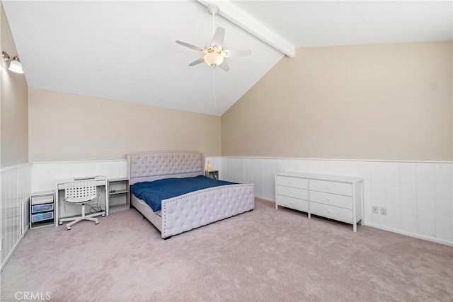 1524 Casarin Ave, Simi Valley, CA 93065 - carpeted bedroom featuring a wainscoted wall and a ceiling fan