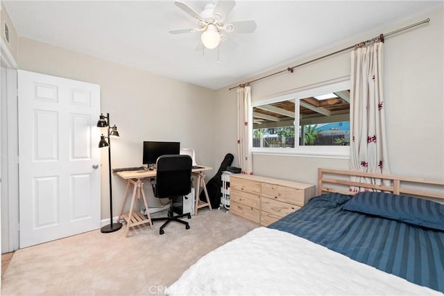 1524 Casarin Ave, Simi Valley, CA 93065 - bedroom featuring carpet floors, an office area, and ceiling fan