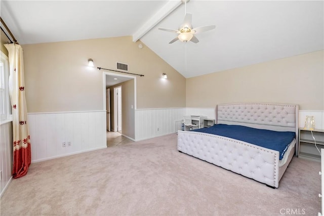 1524 Casarin Ave, Simi Valley, CA 93065 - carpeted bedroom with a wainscoted wall and a ceiling fan