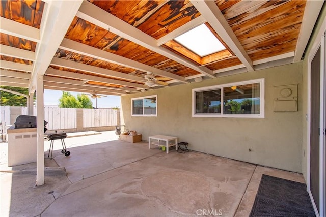 1524 Casarin Ave, Simi Valley, CA 93065 - view of patio / terrace with a ceiling fan