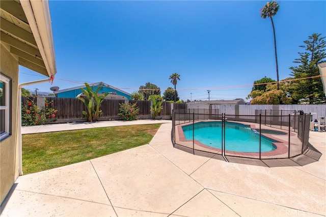 1524 Casarin Ave, Simi Valley, CA 93065 - view of swimming pool with a patio and a fenced backyard