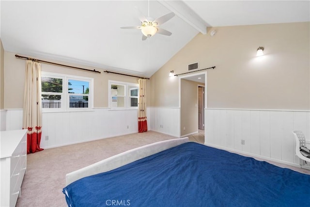 1524 Casarin Ave, Simi Valley, CA 93065 - unfurnished bedroom with wainscoting, carpet, a ceiling fan, and a barn door