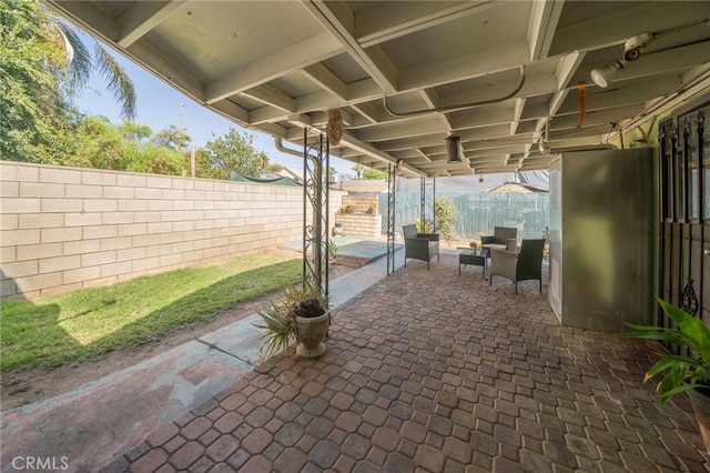 3133 Juanita St, Riverside, CA 92504 - fenced backyard with a patio area