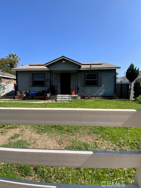 840 W 27th St, San Bernardino, CA 92405 - view of front of property featuring solar panels