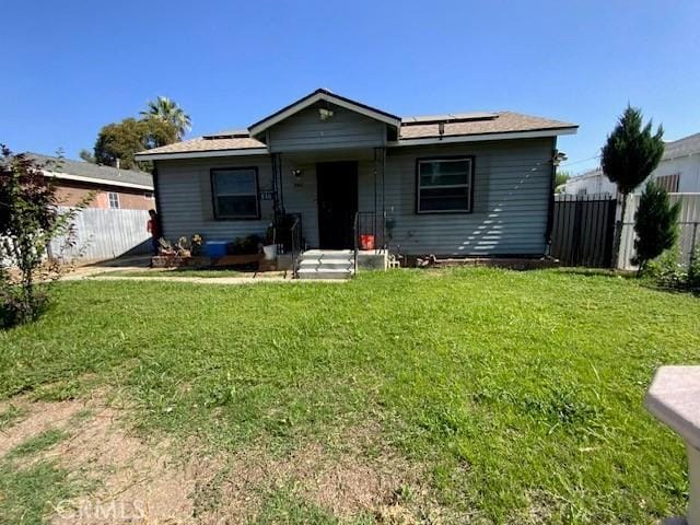 840 W 27th St, San Bernardino, CA 92405 - view of front of home with roof mounted solar panels