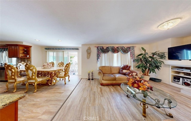 220 S Linhaven Cir, Anaheim, CA 92804 - living room with light wood-style flooring