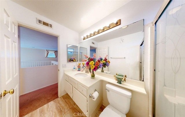 220 S Linhaven Cir, Anaheim, CA 92804 - bathroom with vanity and a shower with door
