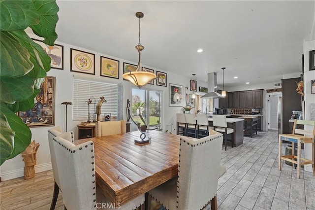 1909 Arroyo Ave, Oceanside, CA 92056 - dining space featuring recessed lighting and light wood-type flooring