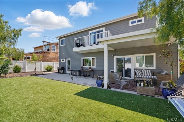 1909 Arroyo Ave, Oceanside, CA 92056 - rear view of house with a balcony and a patio