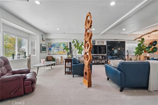 1909 Arroyo Ave, Oceanside, CA 92056 - living room with carpet floors and recessed lighting