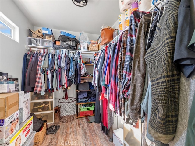 27239 Peach Tree Ln, Helendale, CA 92342 - walk in closet with wood finished floors